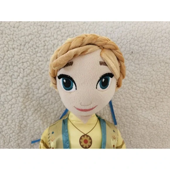 Disney's Princess Anna 29" Plush Stuffed Doll Frozen Fever Sunflower Dress - Picture 2 of 9